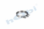 Kelepçe, V Bant, Egzoz, 1445398 Scania Ø88,9 Inox (409), W2,