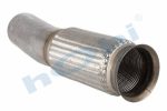 Boru, Egzoz Ön, E6, 9604906319 Mercedes Actros Ø127 Alusi, Spiral (K),