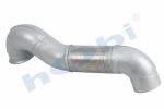 Boru, Egzoz Ön, E3, 9484902719 Mercedes Actros Ø127 Alusi, Spiral (P),